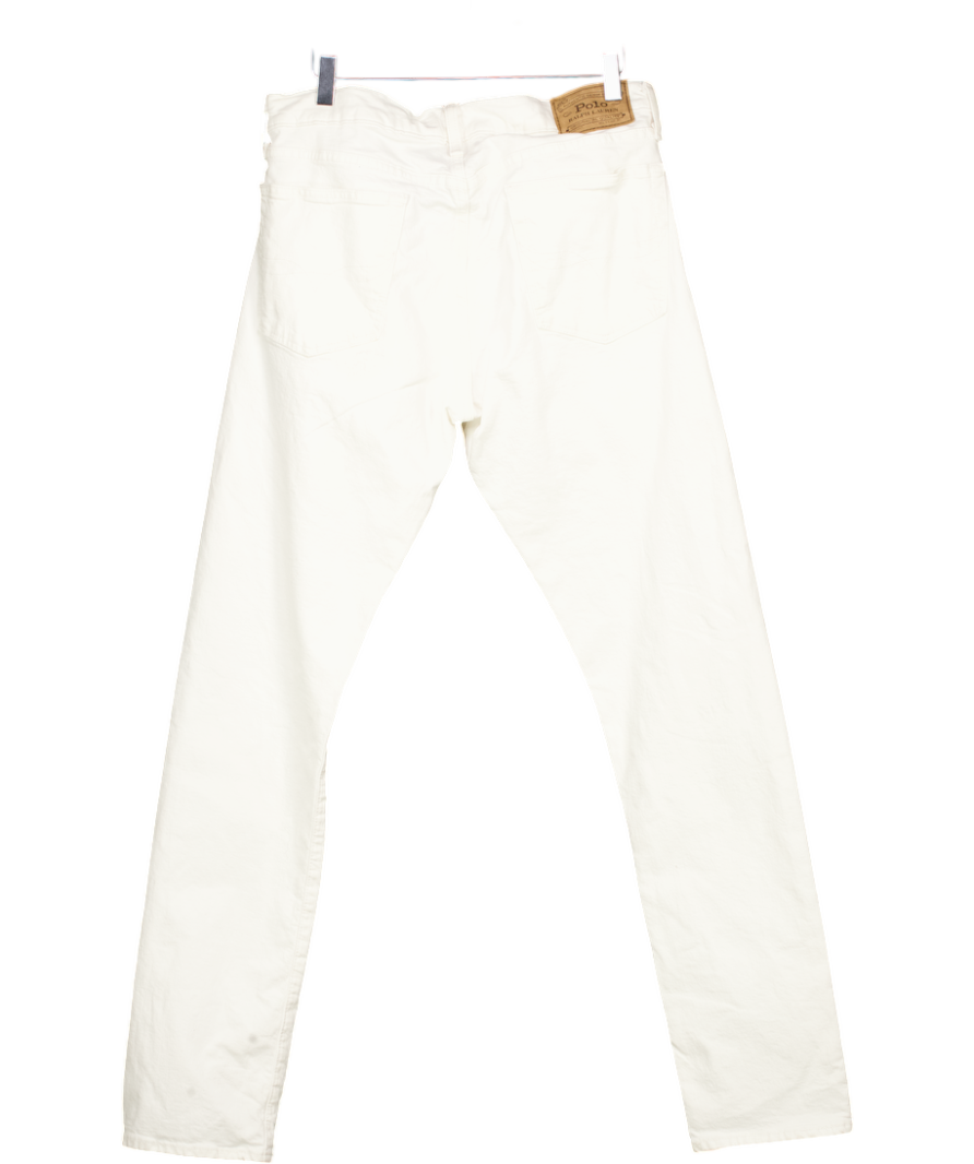 Ralph Lauren White High-rise Boot Jean UK S