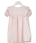 babidu Pink Cotton Puff Sleeve Dress 5 Years