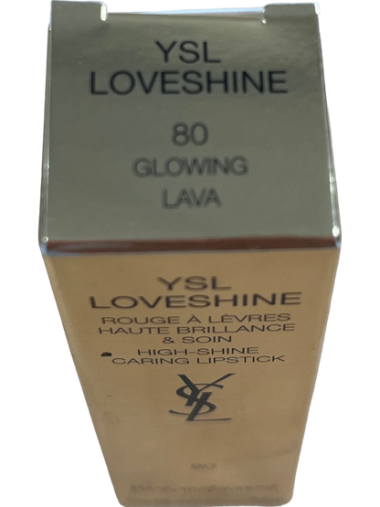 YSL Rouge LoveShine "Glowing Lava" High-Shine Caring Lipstick 3.2g