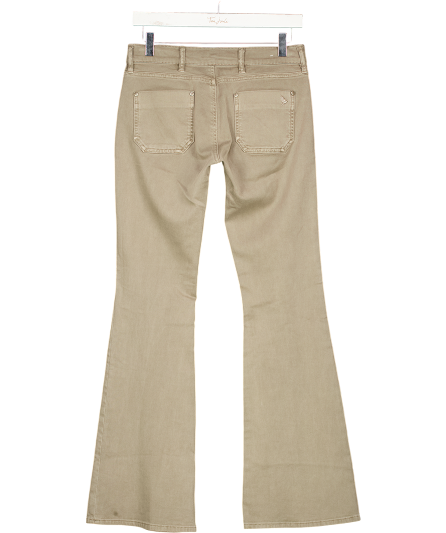 M.I.H MADE IN HEAVEN Light Khaki Green Casablance Mid-rise Flare Jeans W27