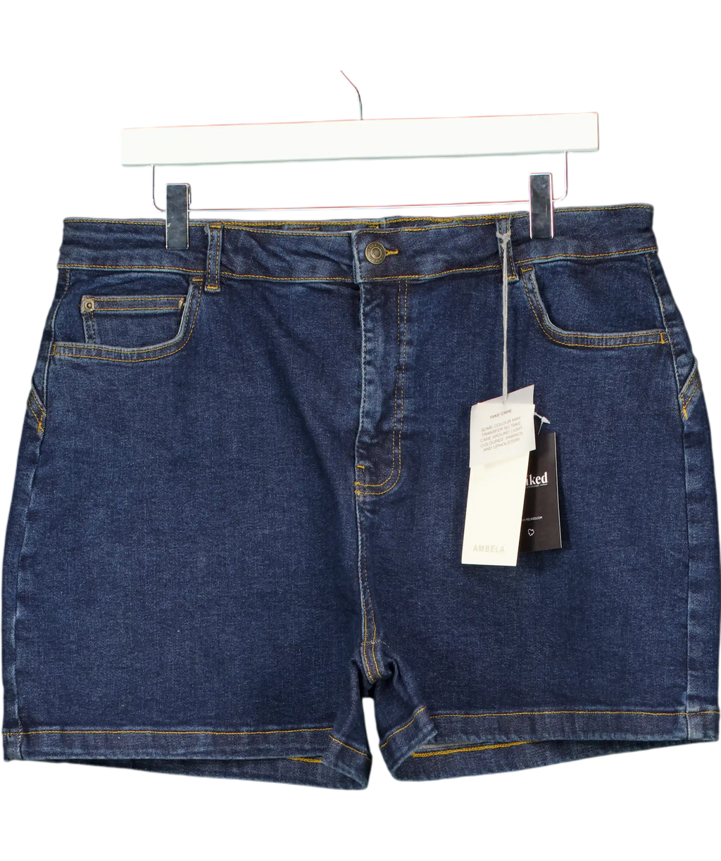Ambela Blue Stretch Shorts UK 18