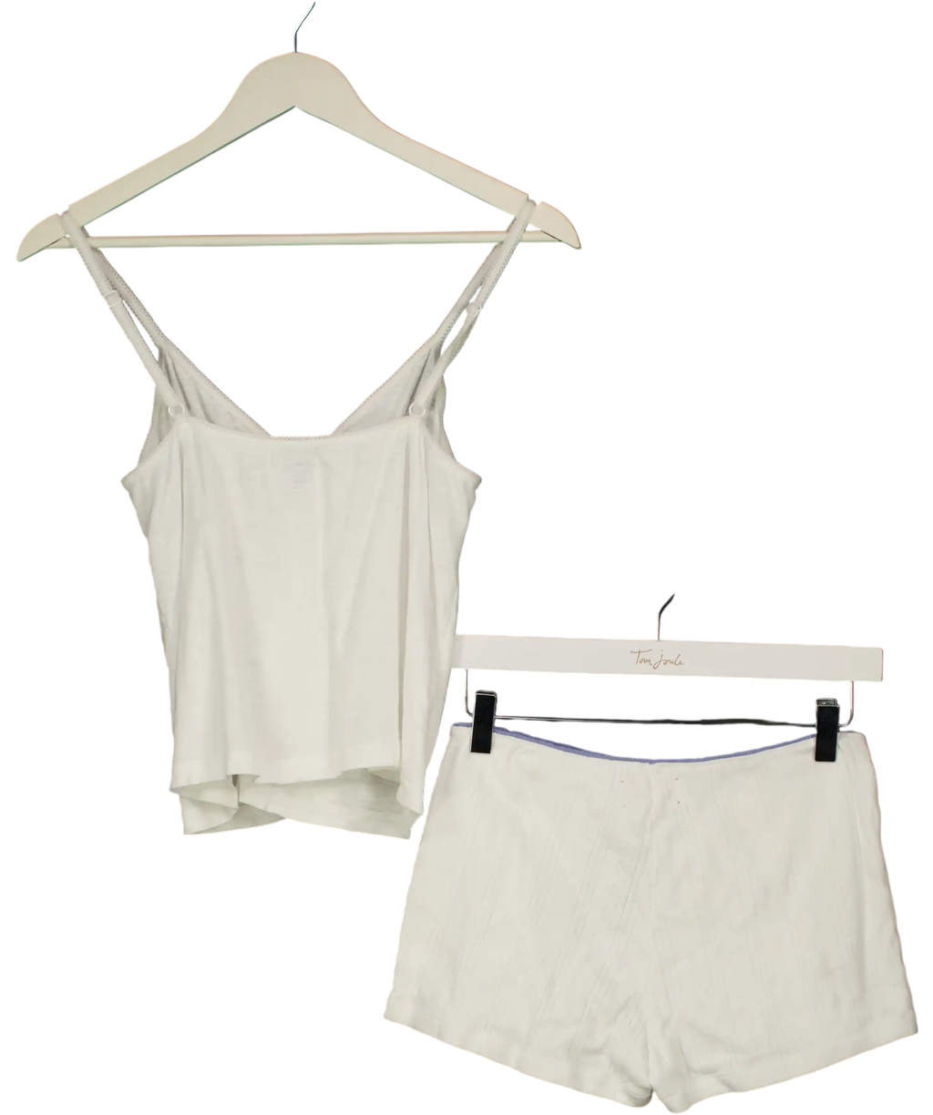 Papi Lav White Tank Top With Shorts UK S