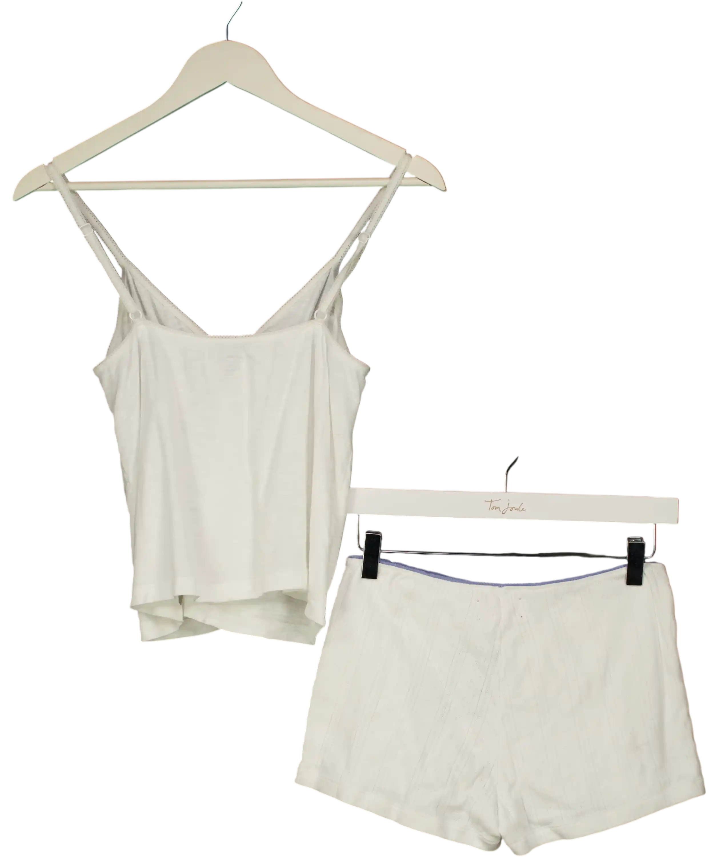 Papi Lav White Tank Top With Shorts UK S