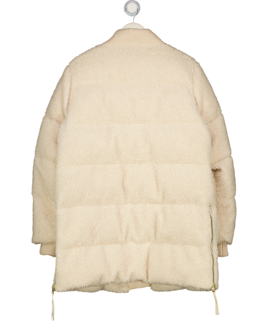 VARLEY Cream Wynn Sherpa Puffer Coat UK M