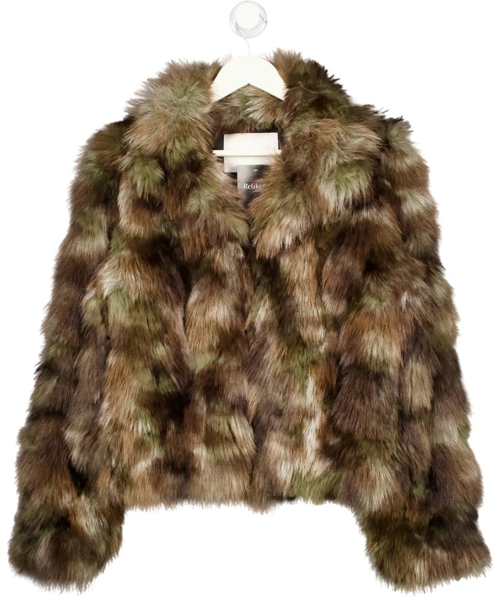Rure Brown Fur Coat UK M