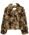 Rure Brown Fur Coat UK M