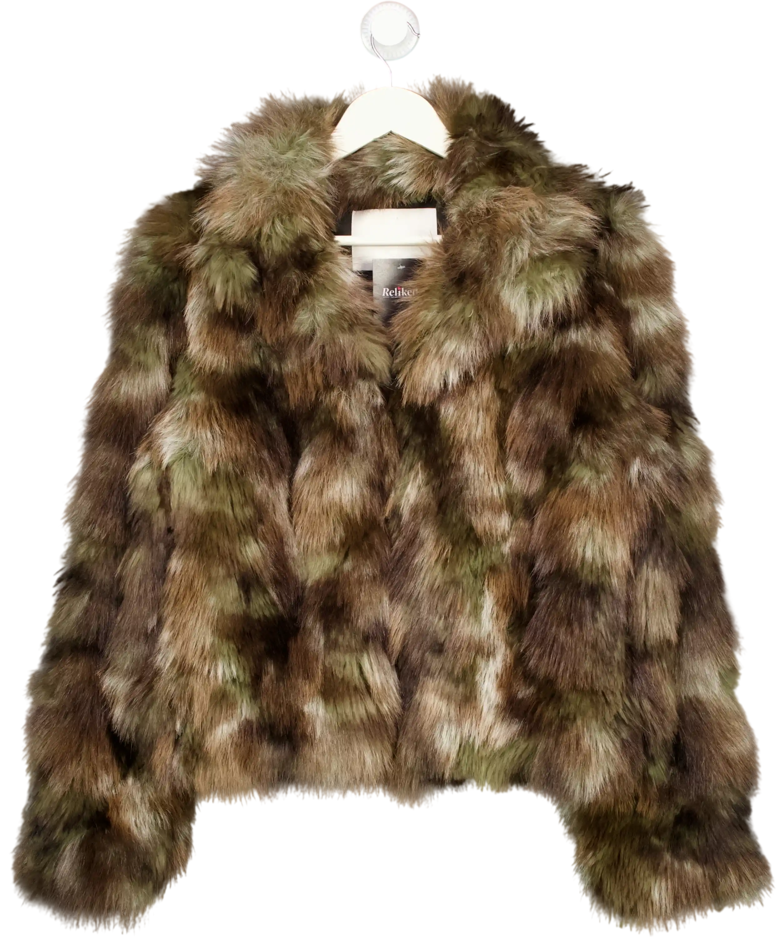 Rure Brown Fur Coat UK M