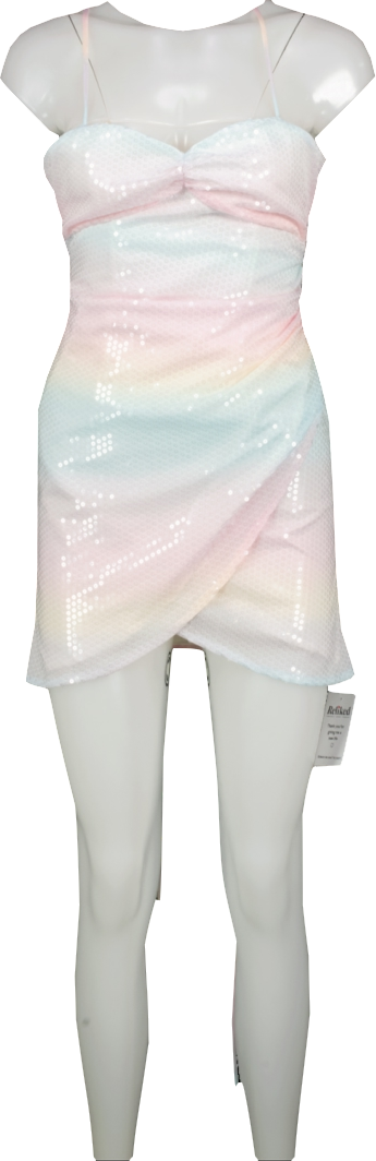 Mood x Miura Multicoloured Sequin Daydream Mini Dress UK S