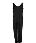 Batik Black E4c9 Cross Back Jumpsuit UK 8
