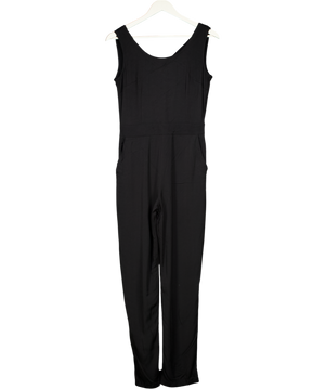 Batik Black Cross Back Jumpsuit UK 8