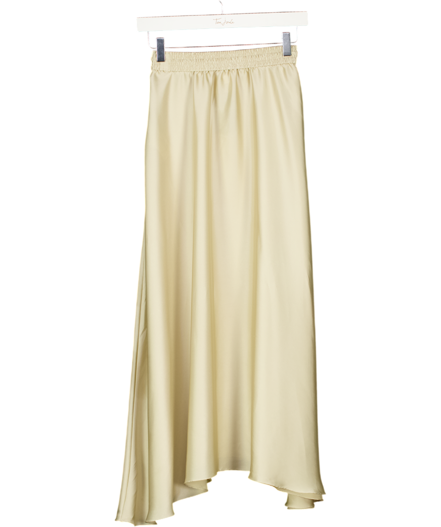 ARKET Cream Satin Maxi Skirt UK 6