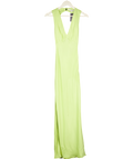 Omnes Green Nova Tie Back Dress In Lime UK 8