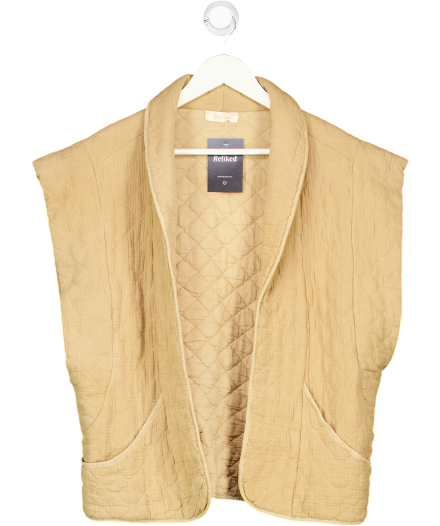 Ffan fan Beige Gilet One Size