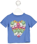 STELLA MCCARTNEY Blue Shell Print T-shirt 2 Years