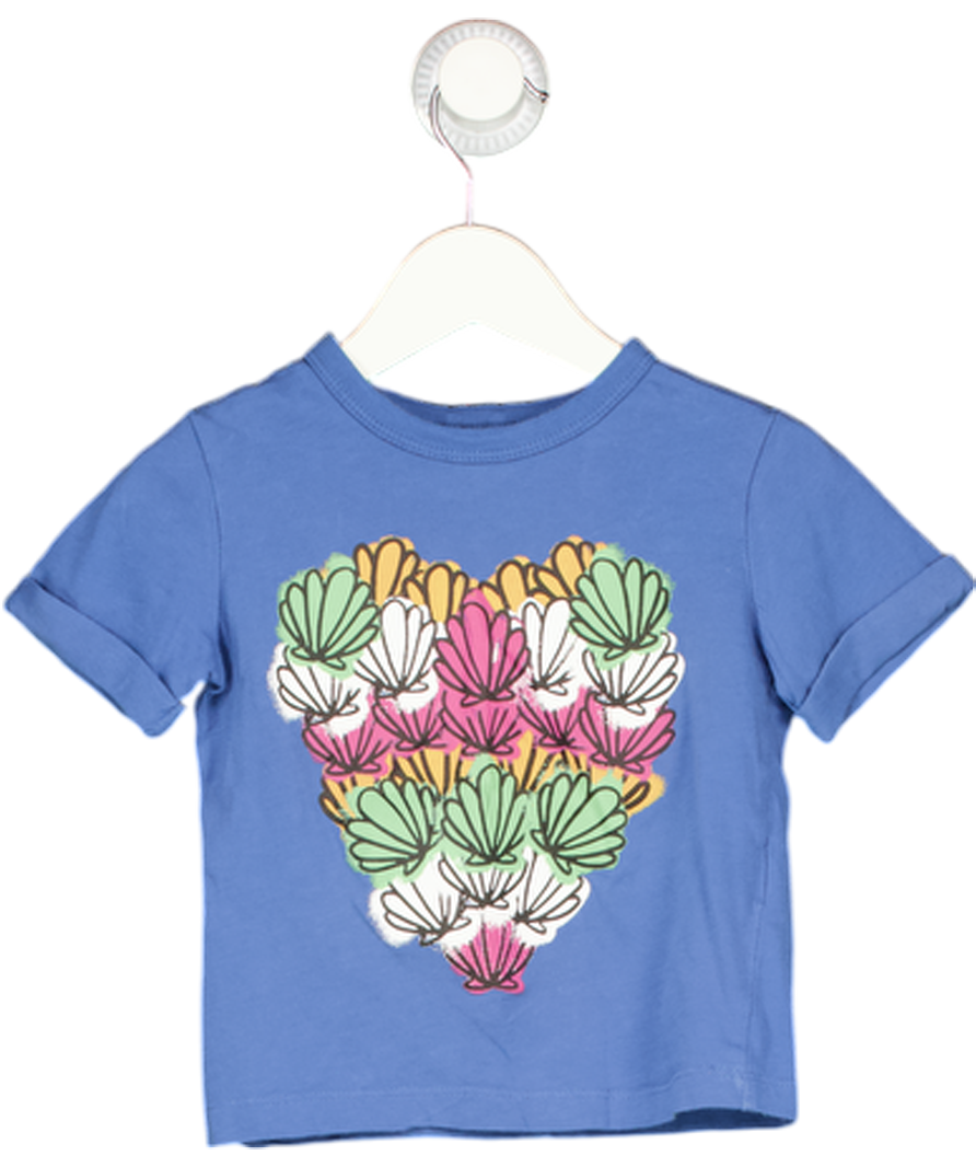 STELLA MCCARTNEY Blue Shell Print T-shirt 2 Years