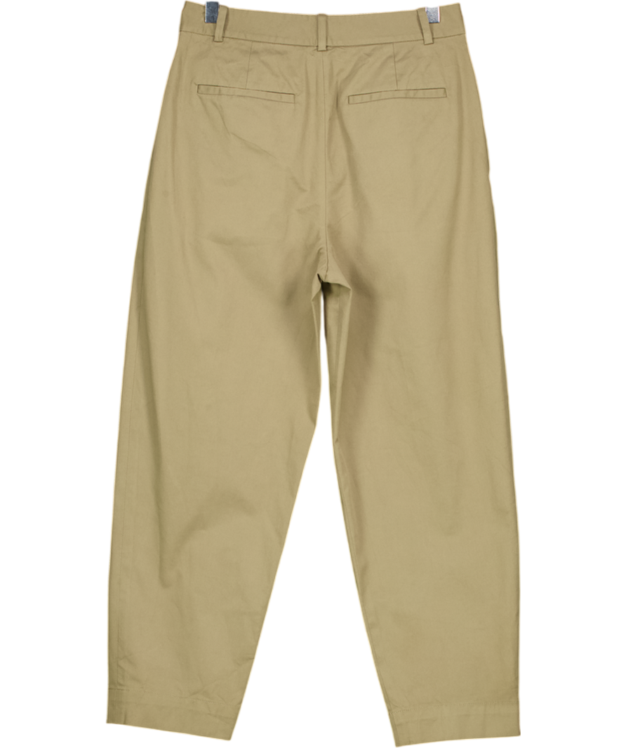 THEORY Green Soft Chino Carrot Leg Trousers Us2 UK 6