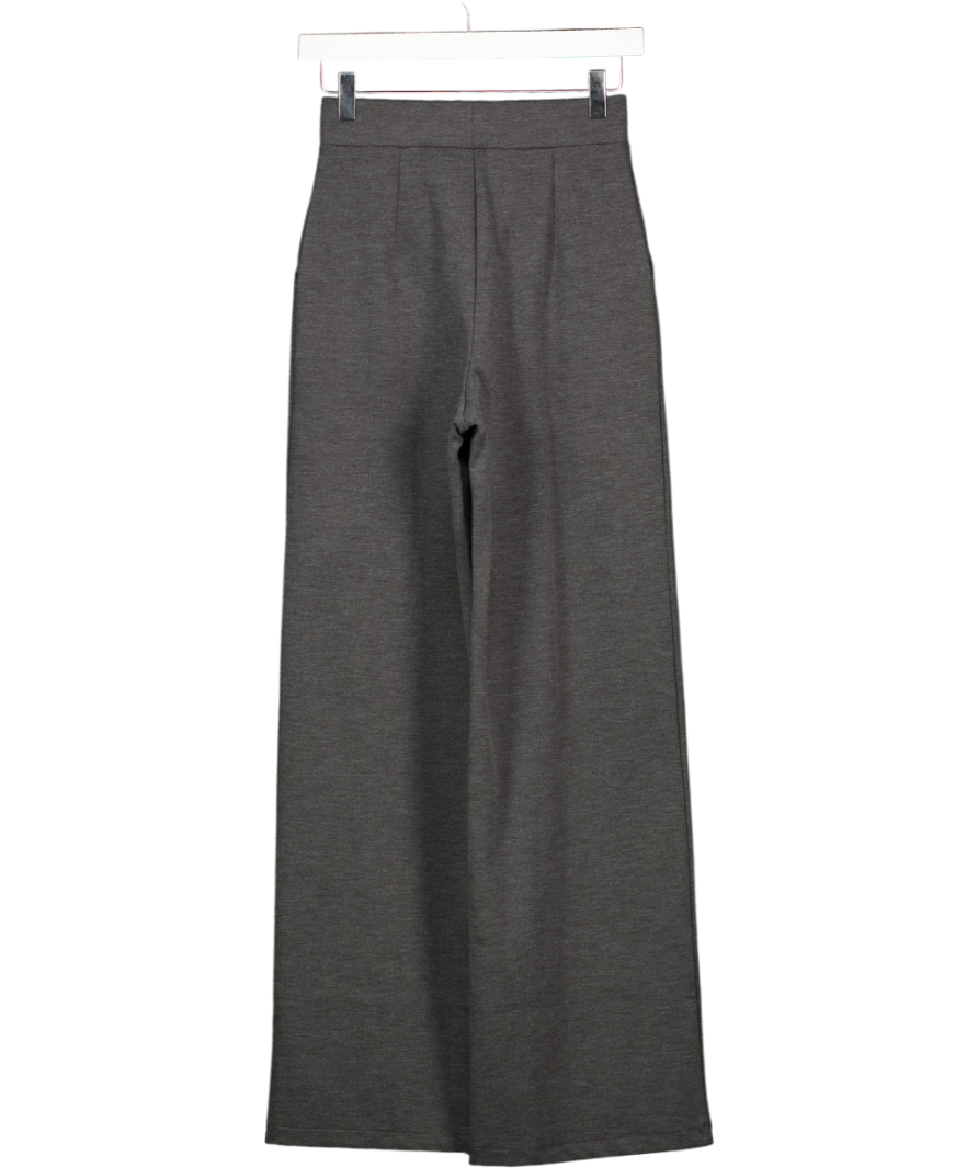 H&M Grey High-waisted Tailored Trousers UK XS