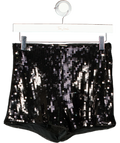 Abercrombie & Fitch Black Stretch Sequin Micro Short W25
