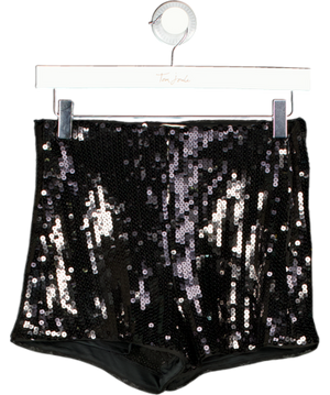 Abercrombie & Fitch Black Stretch Sequin Micro Short W25