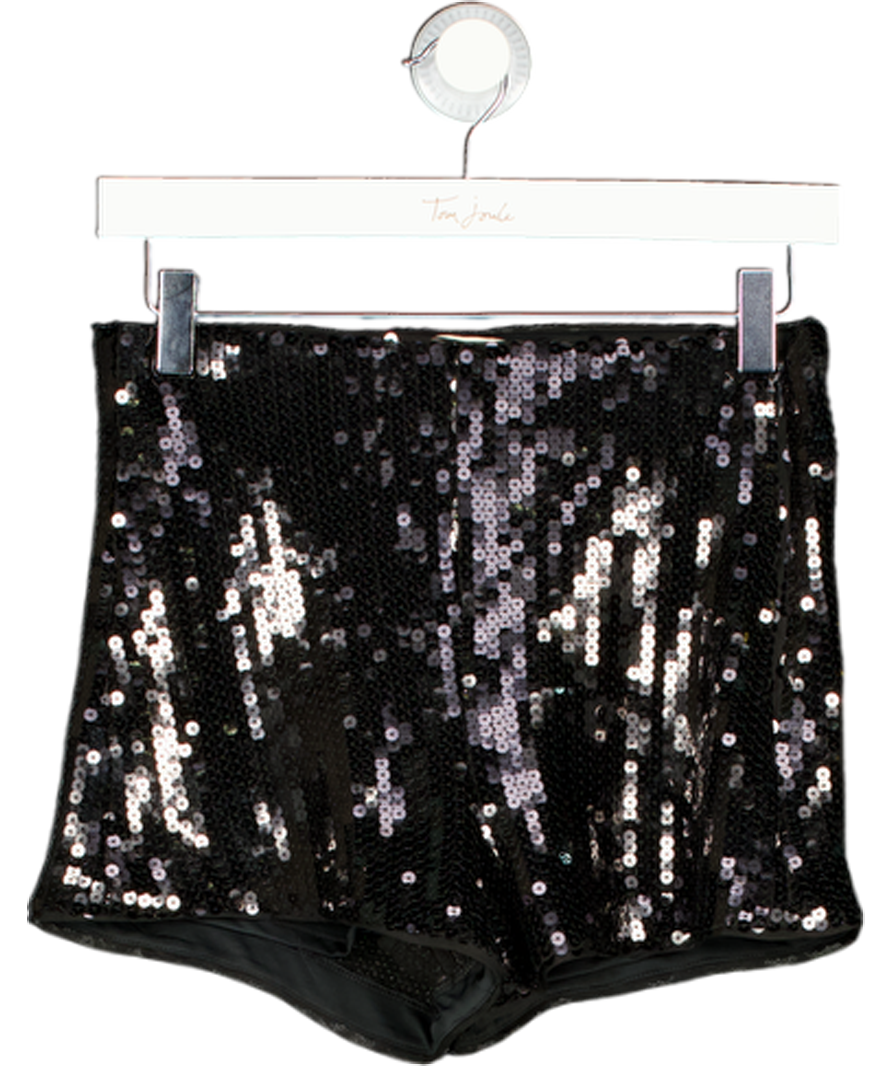 Abercrombie & Fitch Black Stretch Sequin Micro Short W25