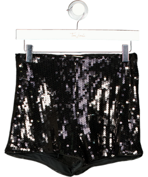 Abercrombie & Fitch Black Stretch Sequin Micro Short W25