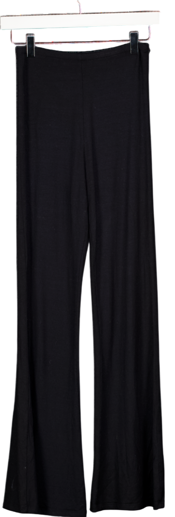 KLAYD Black Jersey Every Day Flared Lounge Trouser UK M