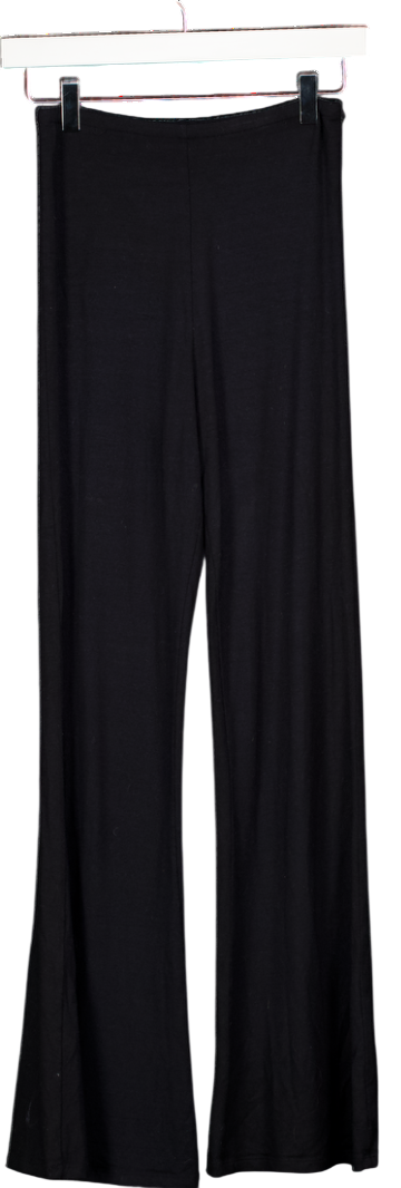 KLAYD Black Jersey Every Day Flared Lounge Trouser UK M