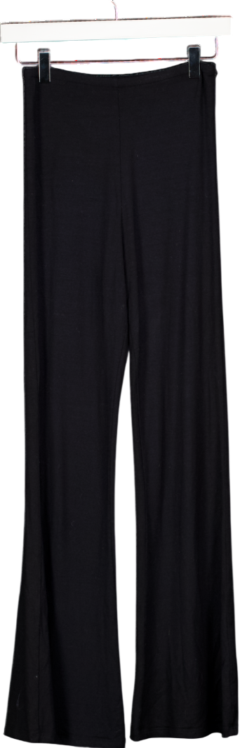 KLAYD Black Jersey Every Day Flared Lounge Trouser UK M