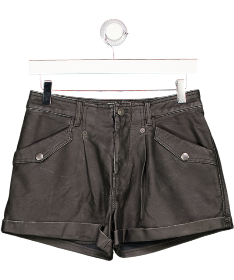 FREE PEOPLE Black We The Free West Lake Vegan Shorts UK 6