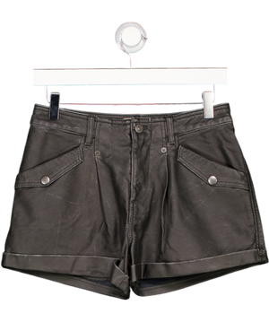 FREE PEOPLE Black We The Free West Lake Vegan Shorts UK 6