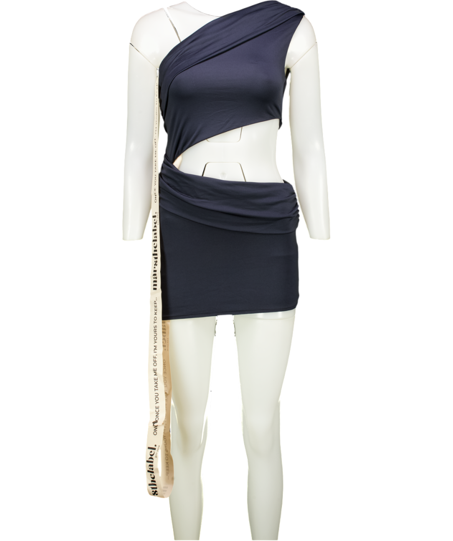 Mars the Label Black Zeta Mini Dress UK 8