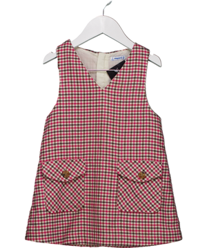 Mayoral Pink Patten Pocket Front Dress 4 Years