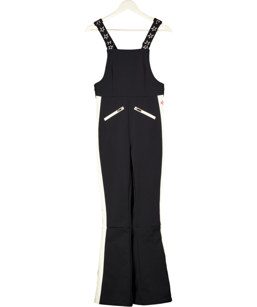 PERFECT MOMENT Black Flared Ski Salopettes UK XS