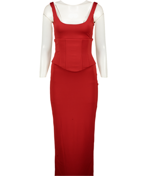 Mars the Label The Sandra Scoop Maxi In Red UK 8