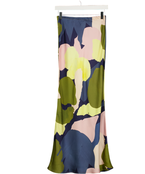 NEVER FULLY DRESSED Multicoloured Slip Midi Skirt UK 6