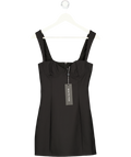 WHITE FOX Time Waits Mini Dress Black UK S