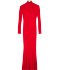 NORMA KAMALI Red X Revolve Turtle Fishtail Gown UK XS