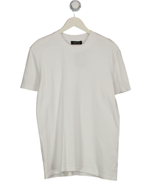 NOVO White Heavyweight Organic Cotton T-shirt UK XS/S