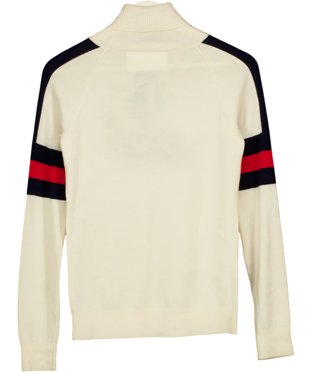 Perfect Moment Cream Neve Merino Wool Sweater UK S