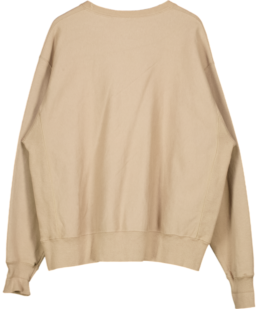 CHAMPION Beige Reverse Weave Sweatshirt UK XL