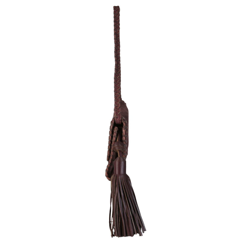 Anya Hindmarch Purple Suede Bow detail Shoulder Bag