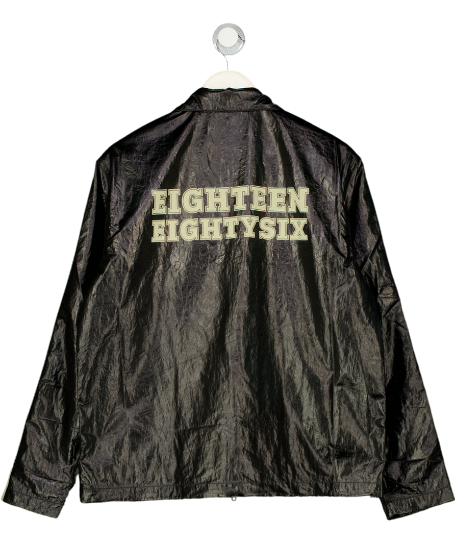 1886 Black Water Resistant Nylon Zipper Jacket UK XS