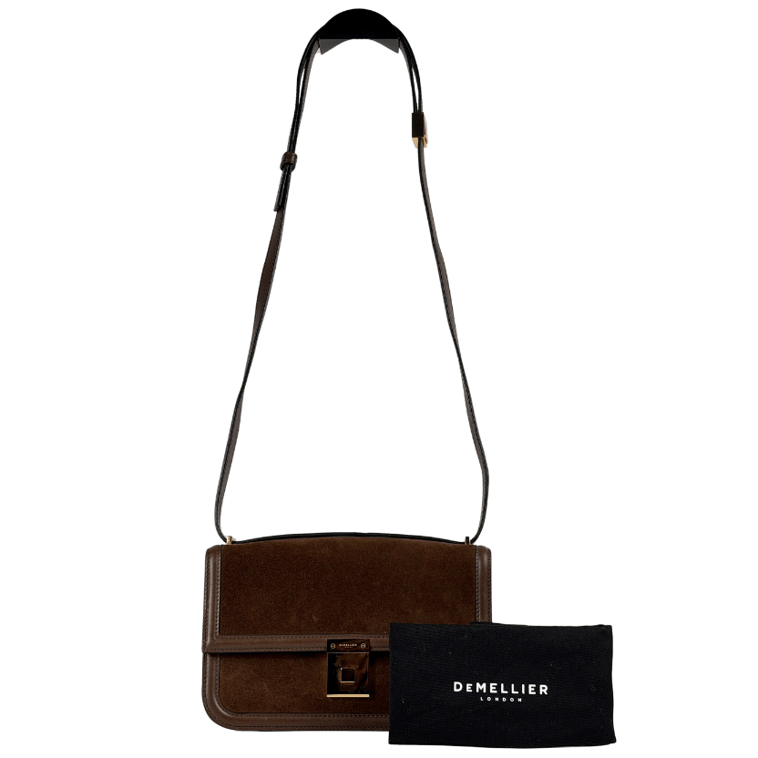DEMELLIER LONDON Brown Paris Leather And Suede Cross-body Bag