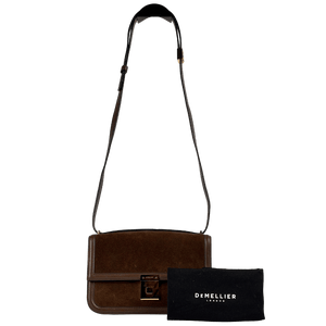 DEMELLIER LONDON Brown Paris Leather And Suede Cross-body Bag
