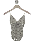 ZARA White / Black Mesh Polka Dot Cami Top UK S