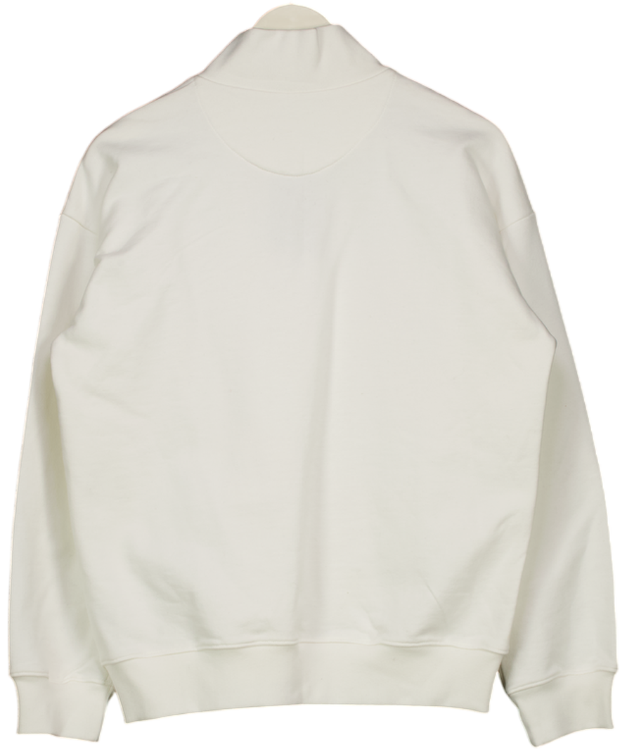 Alex Eagle White The Berwick Crew Neck Sweatshirt UK L