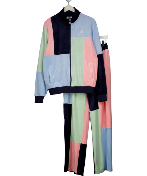 Sergio Tacchini Multicoloured Wavey Garms Haze Velour Track Set UK S