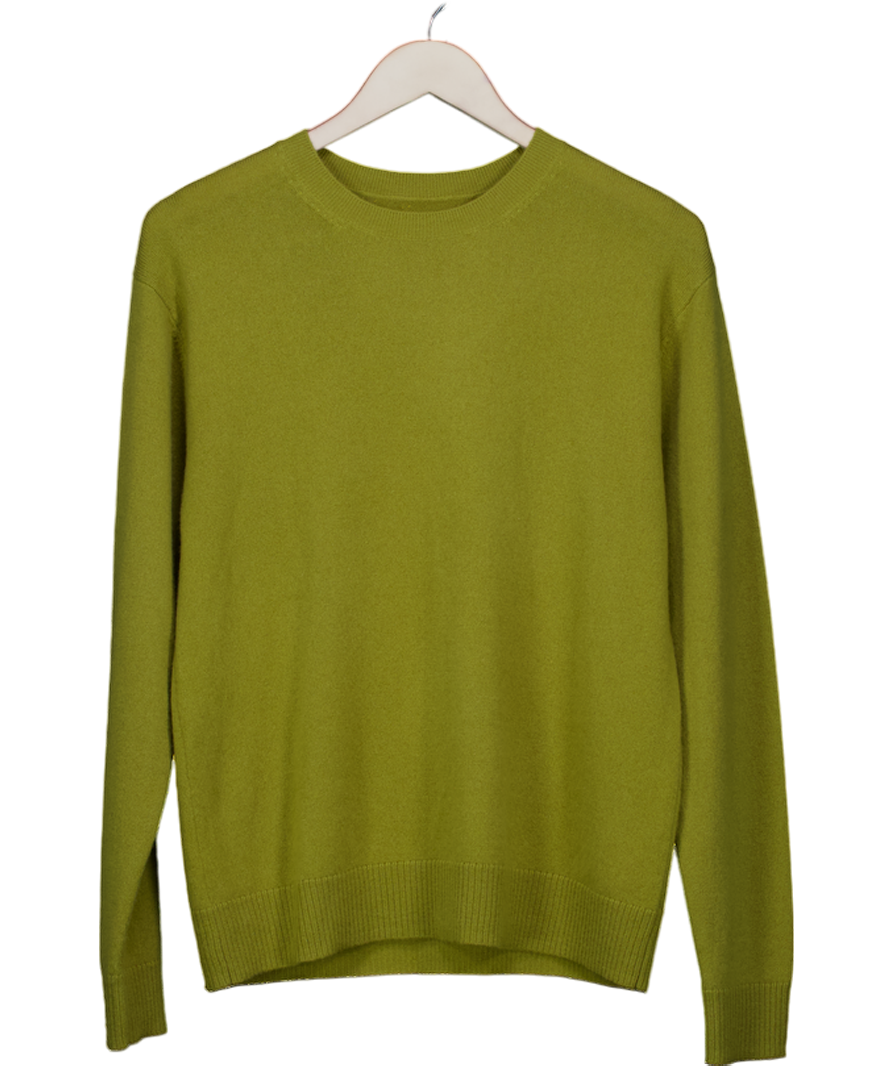 Green Round Neck Knit Jumper UK M