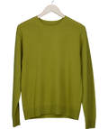 Green Round Neck Knit Jumper UK M