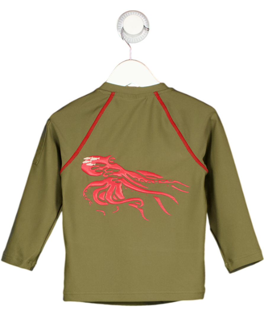 SUNUVA Green Octopus Design Rash Vest Upf 50 2 Years